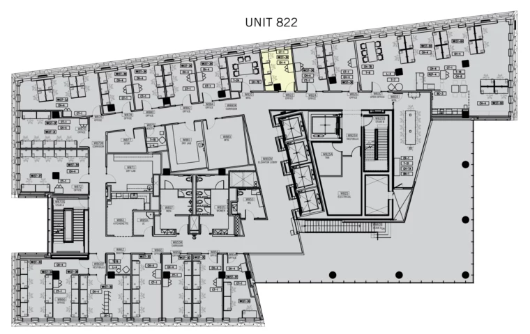 West Tower unit 822 floorplan