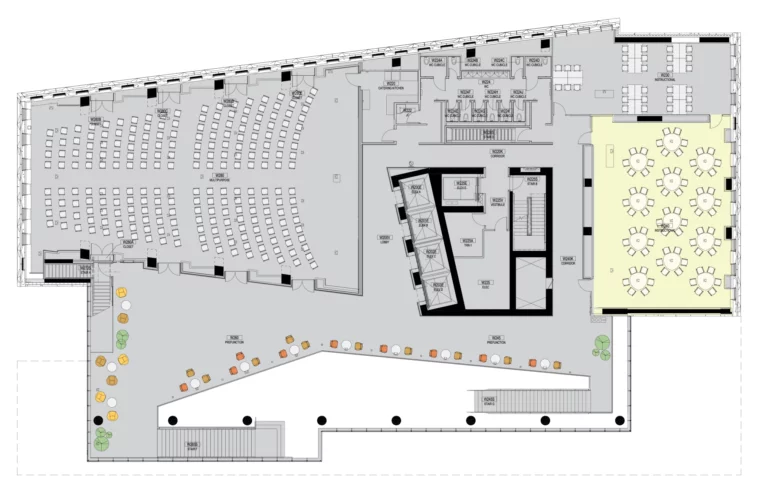 Level 2 rentable area floorplan