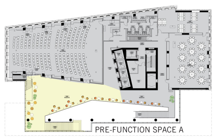 Floor Plan of Pre-function A room