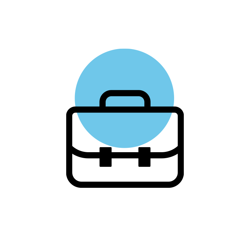 briefcase icon as Small Company Space reference