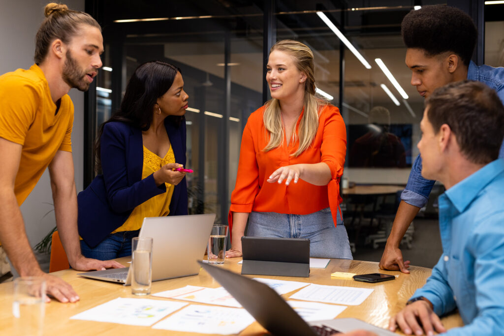 young researchers in a meeting