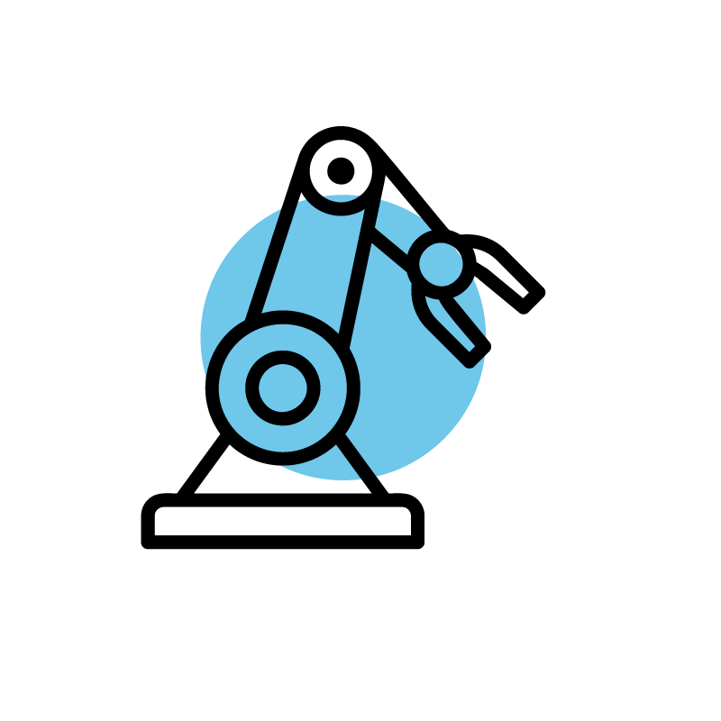 Robotic arm icon